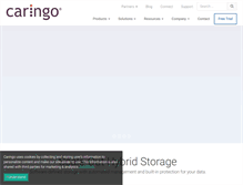 Tablet Screenshot of caringo.com